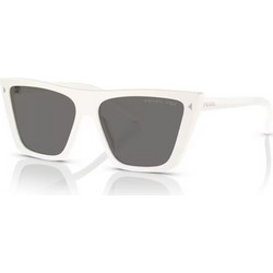 Prada PR21ZS 1425/Z1 Γυναικεία Γυαλιά Ηλίου Πεταλούδα Κοκάλινα Λευκά με Μαύρο Polarized Φακό