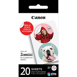 Φωτογραφικό Χαρτί Canon Zink/Circle Paper 20sh for Zoemini