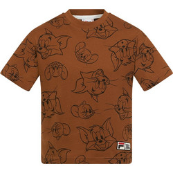 Fila Παιδικό T-Shirt Κοντομάνικο Καφέ FAK0109-73017