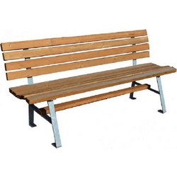 SHOWOOD Ξύλίνο Παγκάκι Με Μεταλλικά Πόδια 180cm (10-60246)