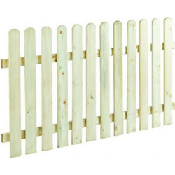 SHOWOOD Φράχτης Με Λεία Τάβλα 60x180cm (25630)