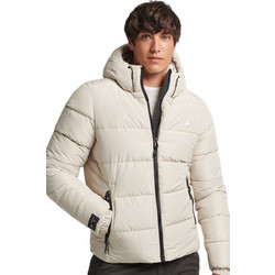 Superdry Sports Ανδρικό Μπουφάν Χειμωνιάτικο Puffer Λευκό M5011212A-CQ4
