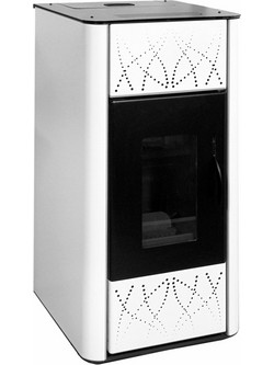 Biodom H25 White Σόμπα Pellet Καλοριφέρ 25.55kW