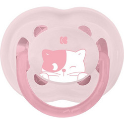 KikkaBoo Ορθοδοντική Πιπίλα Σιλικόνης 0-6m Kitten Pink