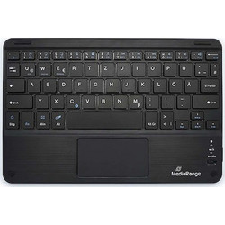 Wireless Slim Keyboard & Touch Pad Bluetooth V5.0 Black MediaRange MROS130-GR Πληκτρολόγιο Ασύρματο Μαύρο