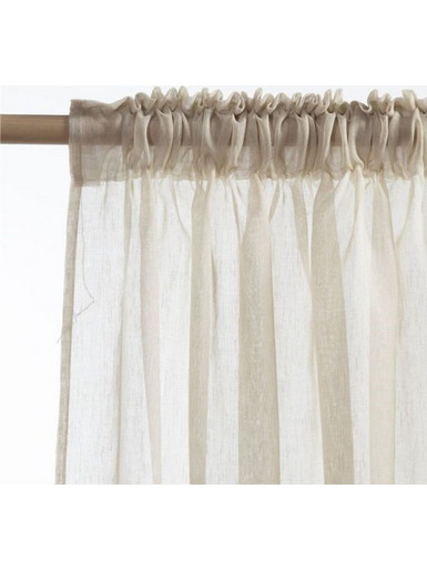 Nef-Nef Κουρτίνα με Τρέσα 140x270 Roxane Beige