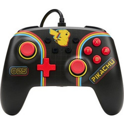 PowerA Pikachu Arcade Wired Controller PC & Switch Black