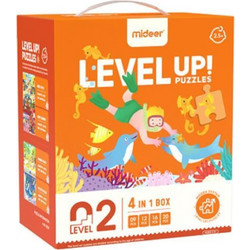 Παιδικό Puzzle Mideer Level Up 2 Living Scenes 9 + 12 + 16 + 20 Κομμάτια