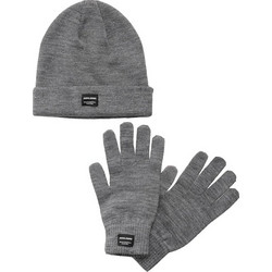 Jack And Jones Jacbeanie And Love Knit Giftbox Σκουφάκι Με Γάντια (12168383 GREY MELANGE) Γκρι