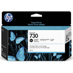 HP 730 Photo Black Μελάνι Εκτυπωτή Inkjet 130ml P2V67A