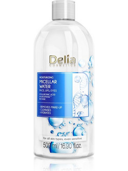 Delia Cosmetics Hyaluronic Acid Micellar Water Ντεμακιγιάζ 500ml