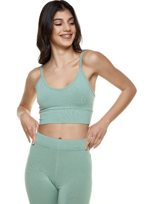Bodymove Αθλητικό Μπουστάκι με Μέτρια Στήριξη Πράσινο Mint 1346-Mint