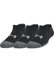 Under Armour Heatgear 3 Pack No Show Παιδικές Κάλτσες (1375584-001) Μαυρο