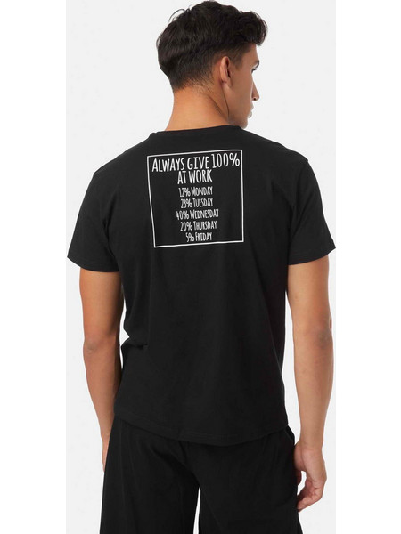 Ανδρικό T-Shirt με-τύπωμα Minerva Μαύρο 71090