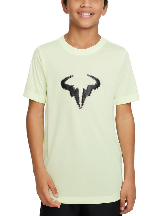 Nike Rafa Big Παιδικό T-Shirt Κοντομάνικο Lime DX9535-720