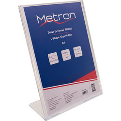 METRON ΣΤΑΝΤ ΕΝΤΥΠΩΝ ΚΑΘΕΤΟ Α4 ΜΕ ΚΛΙΣΗ L-SHAPE ΠΛΕΞΙΓΚΛΑΣ