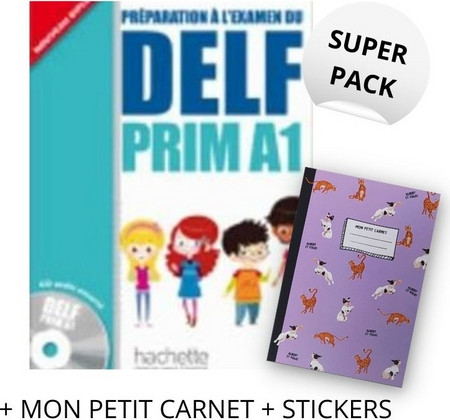 DELF PRIM A1 SUPER PACK (+ MON PETIT CARNET + STICKERS)