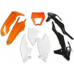 ΚΟΥΣΤΟΥΜΙ KTM EXC 125 17'-19' / EXC 150 17'-19' ΠΟΡΤΟΚΑΛΙ-ΜΑΥΡΟ-ΛΕΥΚΟ UFO