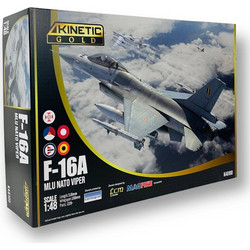 Kinetic Model Kits F-16A Mlu NATO Viper Συναρμολογούμενο Πλαστικό Μοντέλο Αεροπλάνου 1:48