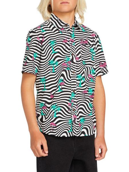 VOLCOM FLAMINGBROS K SS SHIRT WHITE