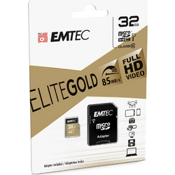 Emtec Gold+ microSDHC 32GB Class 10 U1 UHS-I + Adapter