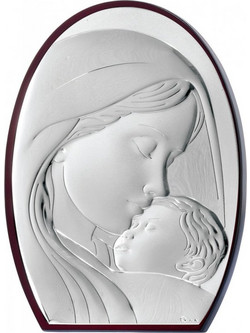 Prince Silvero Εικόνα Παναγία με Χριστό Ασημένια 25x33εκ.Κωδικός: 29098371