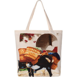 Τσάντα με στάμπα (45cm x 38cm) γαίδαρος Silk Fashion