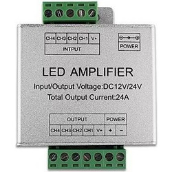 ΕΝΙΣΧΥΤΗΣ ΣΗΜΑΤΟΣ ΓΙΑ RGBW ΤΑΙΝΙΑ DC 6AX4 288W/12V 576W/24V