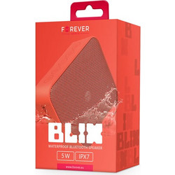 Forever Blix 5 BS-800 Αδιάβροχο Ηχείο Bluetooth 5W Κόκκινο