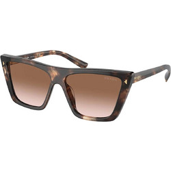 Prada PR21ZS 07R0A6 Γυναικεία Γυαλιά Ηλίου Πεταλούδα Κοκάλινα Ταρταρούγα με Καφέ Degradee Φακό