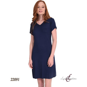 Lydia Creations Γυναικείο Νυχτικό Καλοκαιρινό Βαμβακερό Navy Μπλε 22091 Lydia Creations Γυναικείο Νυχτικό Καλοκαιρινό Βαμβακερό Navy Μπλε 22091