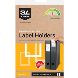 Αυτοκόλλητες Θήκες 3L Label Holders 35x75mm 10320