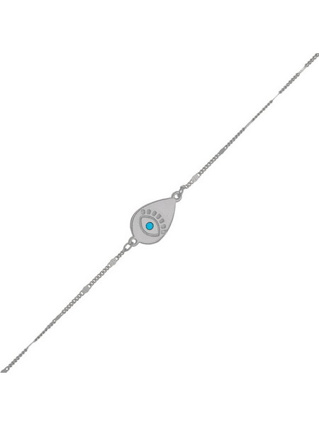 Prince Γυναικείο Βραχιόλι Μάτι από Ασήμι 925 16-20cm Β351-1Q
