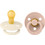 BIBS Colour Πιπίλες Καουτσούκ 0m+ Ivory Blush 2τμχ