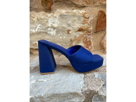 ΓΥΝΑΙΚΕΙΟ MULE LALA 1A-1753 BLUE ΥΦΑΣΜΑ/ΤΕΧΝΟΔΕΡΜΑ