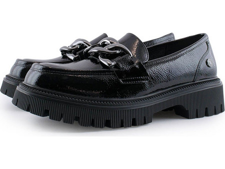171396 Refresh Γυναικεία Loafers - Slip On ΜΑΥΡΟ