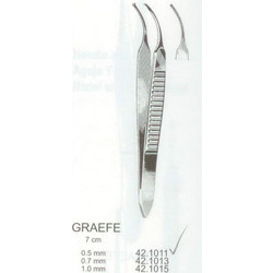 Λαβίδα οφθαλμολογική κυρτή Graefe Hilbro 0.5mm 1x2 7cm