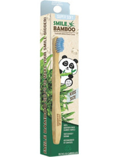 Smile Bamboo Kids Super Soft Light Παιδική Οδοντόβουρτσα Blue