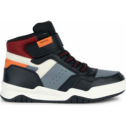 Geox Perth Παιδικά Sneakers Μποτάκια Μαύρα J367RF0FE8VC0038
