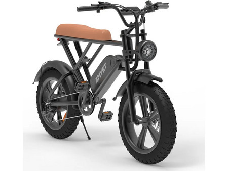 Amyet Fatty V9-G60 Ηλεκτρικό Ποδήλατο Πόλης 20" 1000W με 7 Ταχύτητες και Δισκόφρενα Ανθρακί