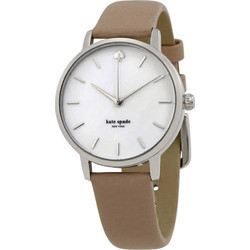 Kate Spade Metro Clocktower Γυναικείο Ρολόι με Καφέ Δερμάτινο Λουράκι KSW1141