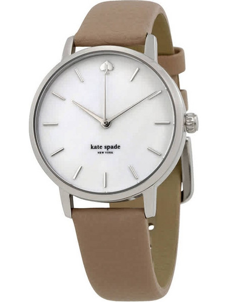 Kate Spade Metro Clocktower Γυναικείο Ρολόι με Καφέ Δερμάτινο Λουράκι KSW1141