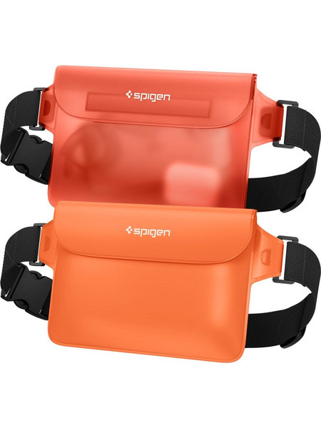 Spigen Aqua Shield A620 Στεγανός Σάκος Μέσης Πορτοκαλί 2τμχ