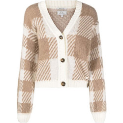 Woolrich Γυναικεία Ζακέτα Πλεκτή Κοντή με Κουμπιά Μπεζ CFWWKN0249FRUF0700-8556