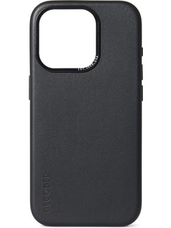 Decoded Leather Back Cover Black (iPhone 15 Pro Max)