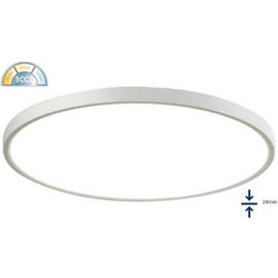 Φωτιστικό Κουζίνας Κρεμαστό-Οροφής LED 24W 3CCT 2880Lm Φ30cm Λευκό