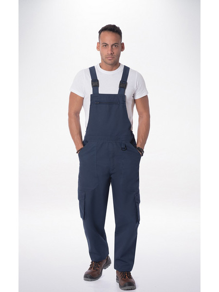 Ολόσωμη Φόρμα Εγασίας Με Τιράντες AXON CLASSIC BIB-PANTS - Μπλέ Ρουά , Large