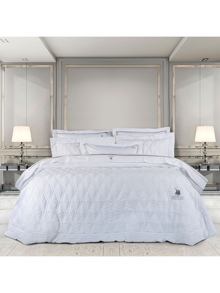 Σετ Κουβερλί Microfiber Υπέρδιπλο 220x240εκ. Premium 2158 Λευκό Greenwich Polo Club - Greenwich Polo Club - 202000202158
