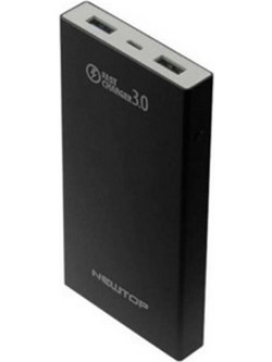 Newtop PB06 Power Bank 10000mAh με 2 Θύρες USB-A Black