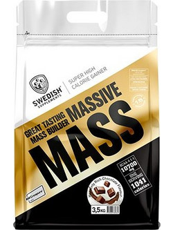 Swedish Supplements Massive Mass Heavenly Rich Chocolate Πρωτεΐνη Ορού Γάλακτος Όγκου 3.5kg